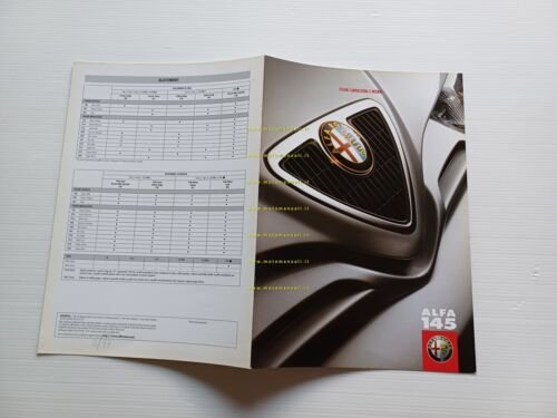 Alfa Romeo 145 modelli 1999 cartella colori+ interni depliant italiano …