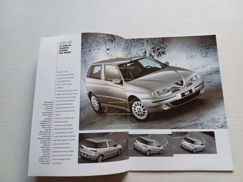 Alfa Romeo 145 modelli 1999 depliant italiano originale