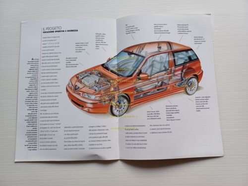 Alfa Romeo 145 modelli 1999 depliant italiano originale