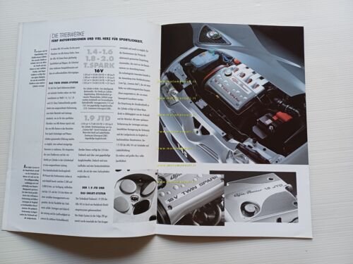 Alfa Romeo 145 modelli 1999 depliant TEDESCO originale