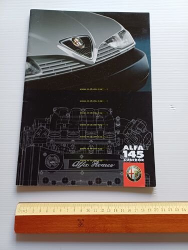 Alfa Romeo 145 Zubehor Accessori 1998 depliant catalogo TEDESCO originale