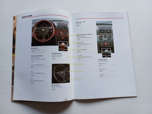 Alfa Romeo 145 Zubehor Accessori 1998 depliant catalogo TEDESCO originale