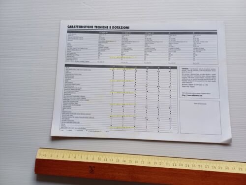 Alfa Romeo 146 modelli 1998 depliant italiano originale