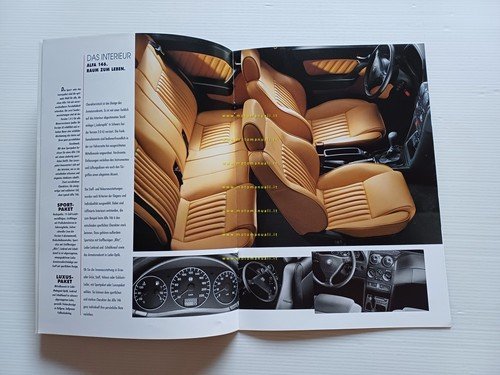 Alfa Romeo 146 modelli 1999 depliant TEDESCO originale