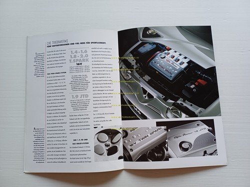 Alfa Romeo 146 modelli 1999 depliant TEDESCO originale