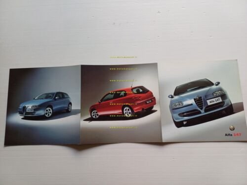 Alfa Romeo 147 modelli 2000 2 depliant italiano