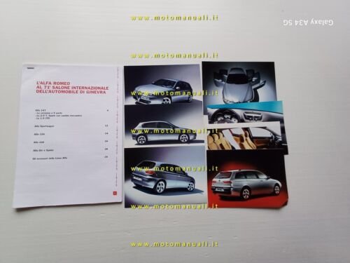 Alfa Romeo 147 Salone Internazionale Auto Geneve 2001 cartella stampa …