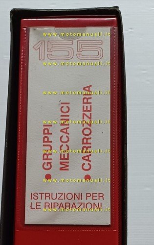 Alfa Romeo 155 1991-94 manuale officina Gruppi Meccanici - Carrozzeria …