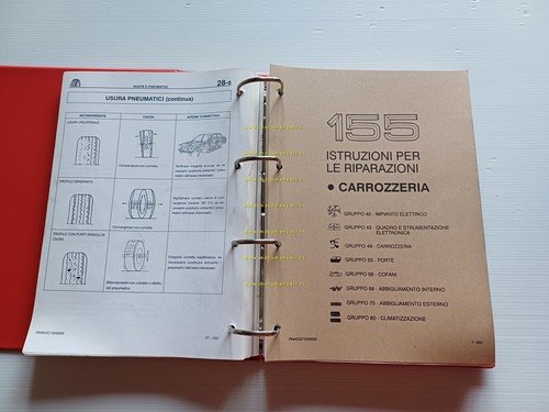 Alfa Romeo 155 1991-94 manuale officina Gruppi Meccanici - Carrozzeria …