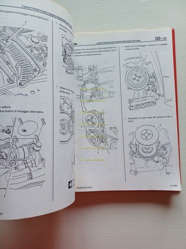Alfa Romeo 155 1991-95 manuale officina caratter. tecniche manutenz. originale