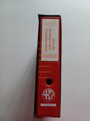 Alfa Romeo 155 1991-95 manuale officina caratter. tecniche manutenz. originale