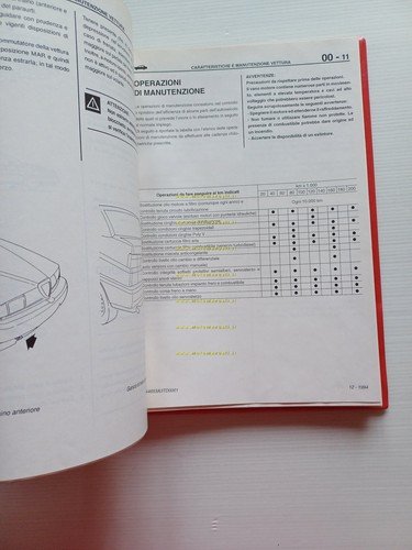 Alfa Romeo 155 1991-95 manuale officina caratter. tecniche manutenz. originale