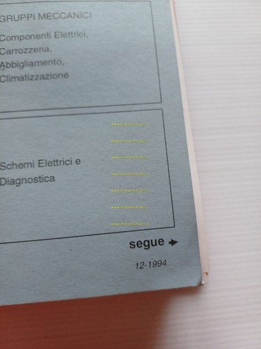Alfa Romeo 155 1993-94 manuale officina Diagnostica Elettrica-Elettronica