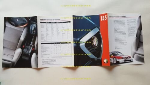 Alfa Romeo 155 1996 depliant originale OLANDESE brochure DUTCH text