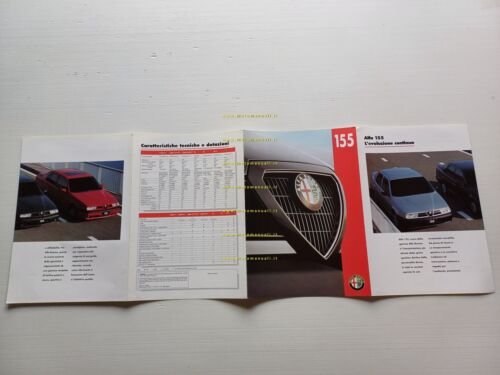 Alfa Romeo 155 modelli 1994 depliant italiano originale