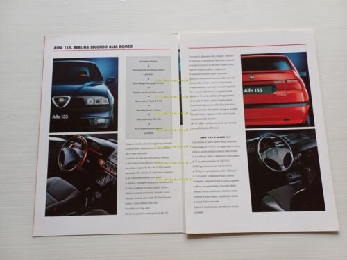 Alfa Romeo 155 modelli 1996 depliant italiano originale