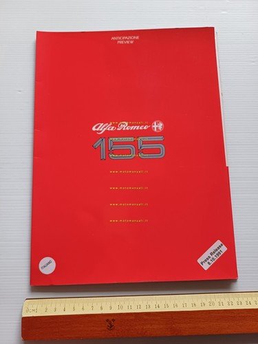Alfa Romeo 155 presentazione anteprima 1991 cartella stampa originale