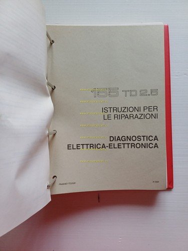 Alfa Romeo 155 TD 1992-5 COMPLEMENTO manuale officina Motore Mecc. …
