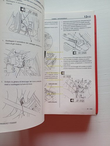 Alfa Romeo 155 TD 1998 COMPLEMENTO manuale officina originale