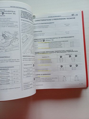 Alfa Romeo 155 TS 1994-5 COMPLEMENTO manuale officina Motore Mecc. …