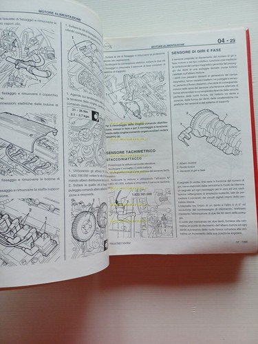 Alfa Romeo 155 TS 1994-5 COMPLEMENTO manuale officina Motore Mecc. …