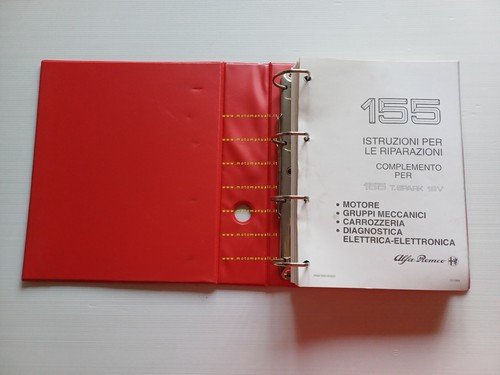 Alfa Romeo 155 TS 1994-5 COMPLEMENTO manuale officina Motore Mecc. …