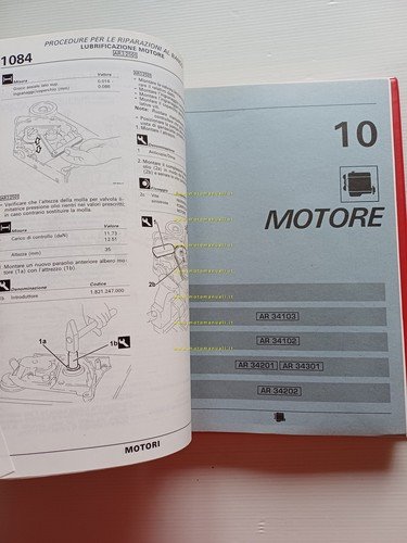Alfa Romeo 156-166 1997 manuale officina Motori Riparazioni al Banco …