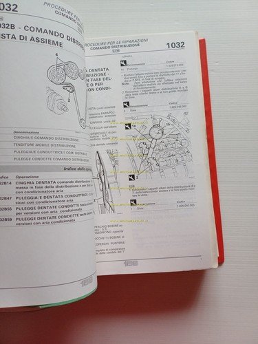 Alfa Romeo 156 1997-99 manuale officina originale Procedure Riparazioni vol. …