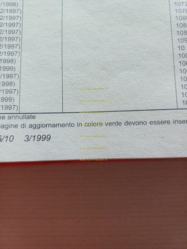 Alfa Romeo 156 1997-99 manuale officina originale Procedure Riparazioni vol. …