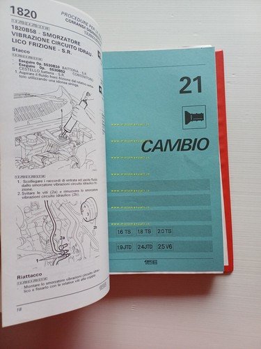Alfa Romeo 156 1997-99 manuale officina originale Procedure Riparazioni vol. …