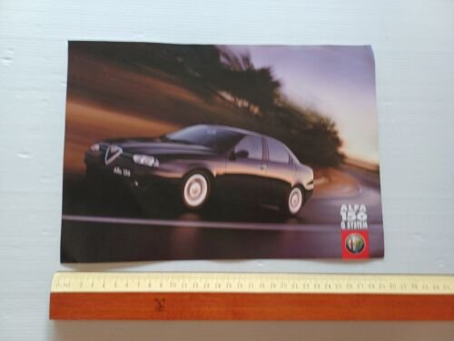 ALFA ROMEO 156 2.5 V6 24V Q-System 1999 depliant originale …