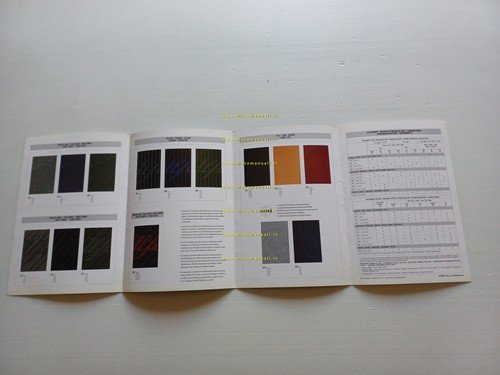 ALFA ROMEO 156 cartella colori + colori interni 1997 depliant …