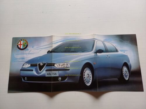 Alfa Romeo 156 depliant italiano inglese originale