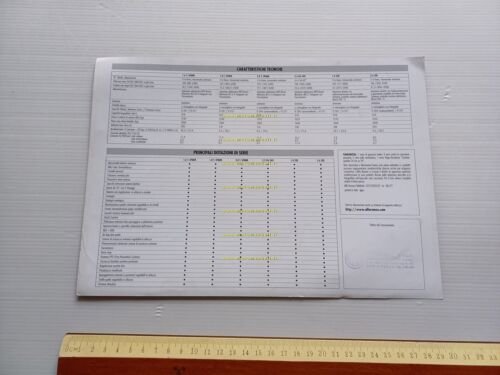 Alfa Romeo 156 modelli 1997 depliant italiano originale
