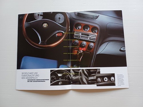 Alfa Romeo 156 modelli 1997 depliant TEDESCO originale
