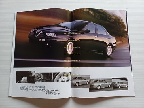 Alfa Romeo 156 modelli 1999 depliant italiano originale
