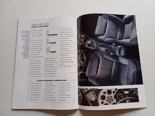 Alfa Romeo 156 modelli 1999 depliant italiano originale