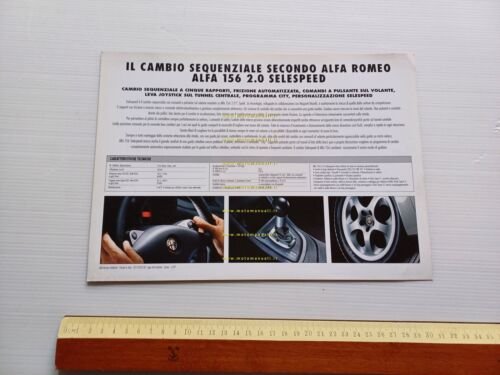 Alfa Romeo 156 modelli 1999 depliant italiano originale