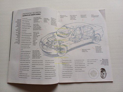 Alfa Romeo 156 modelli 1999 depliant italiano originale