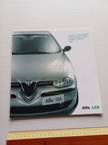 Alfa Romeo 156 modelli 2000-01 2 depliant italiano