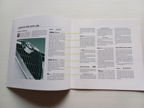 Alfa Romeo 156 modelli 2000-01 2 depliant italiano