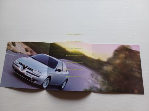 Alfa Romeo 156 modelli 2000-01 2 depliant italiano