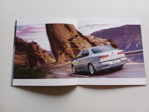 Alfa Romeo 156 modelli 2000-01 2 depliant italiano