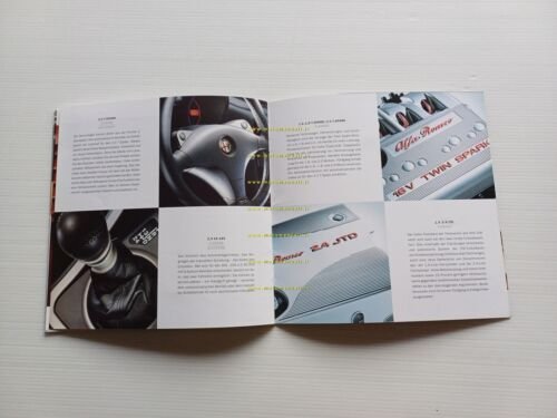 Alfa Romeo 156 modelli 2000-01 2 depliant italiano