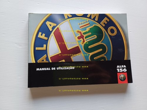 Alfa Romeo 156 modelli 2000 manuale uso manutenzione PORTOGHESE originale
