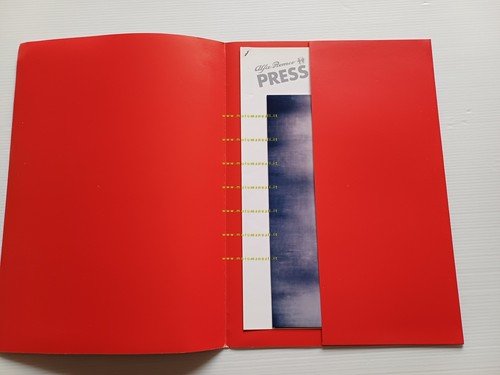 Alfa Romeo 156 presentazione 1997 cartella stampa originale