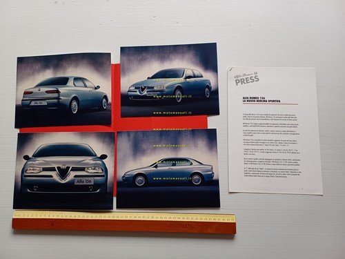 Alfa Romeo 156 presentazione 1997 cartella stampa originale