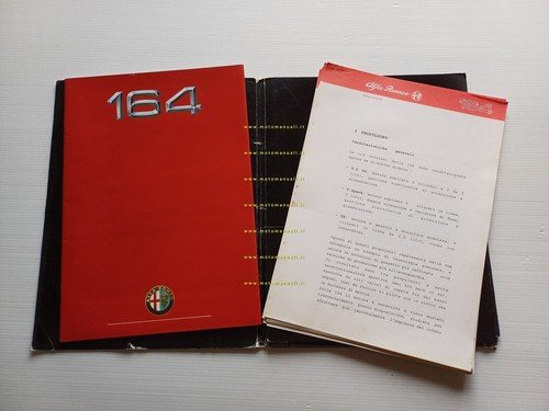 Alfa Romeo 164 1987 cartella stampa originale press kit