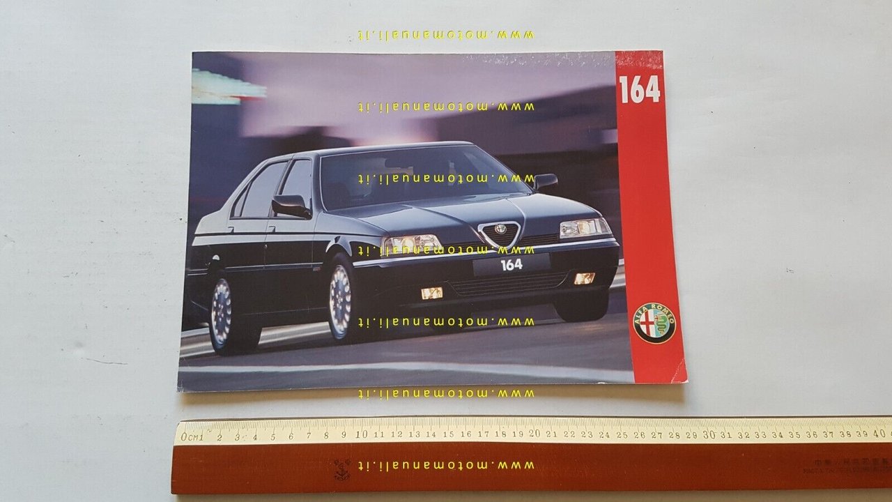 Alfa Romeo 164 1996 depliant originale testo OLANDESE DUTCH text