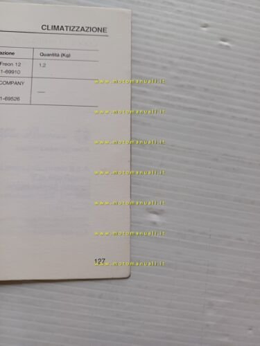 Alfa Romeo 164 modelli 1987 manuale officina caratteristiche prescriz. tecniche